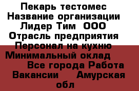 Пекарь-тестомес › Название организации ­ Лидер Тим, ООО › Отрасль предприятия ­ Персонал на кухню › Минимальный оклад ­ 25 000 - Все города Работа » Вакансии   . Амурская обл.